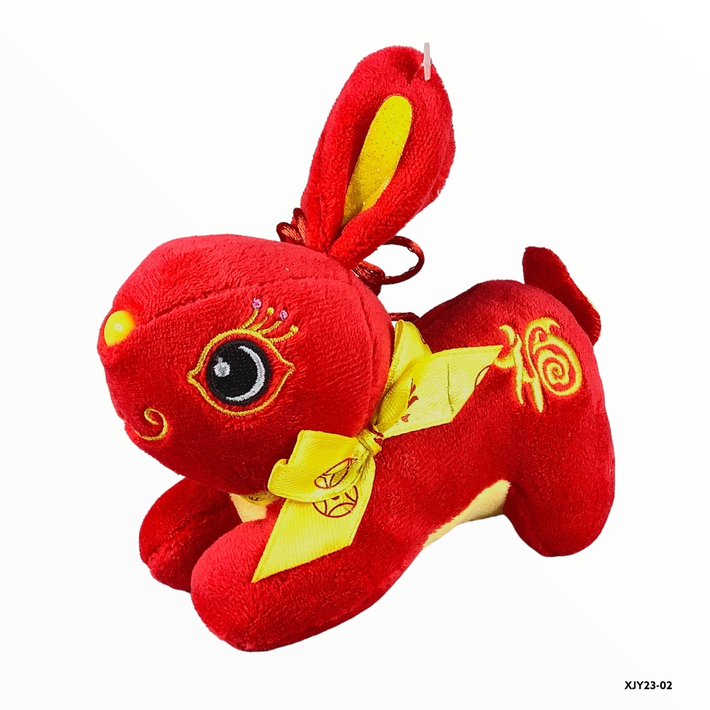 Partyforte Chinese New Year (CNY) Zodiac Rabbit Plush Toy - Crouching ...