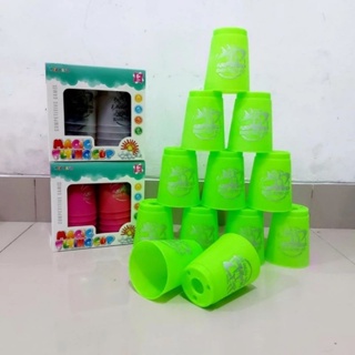 Yongjun Sport Stacking Cups 12pcs/set YJ Sport Flying Racing Cup Speed Cups  Educational Toys for