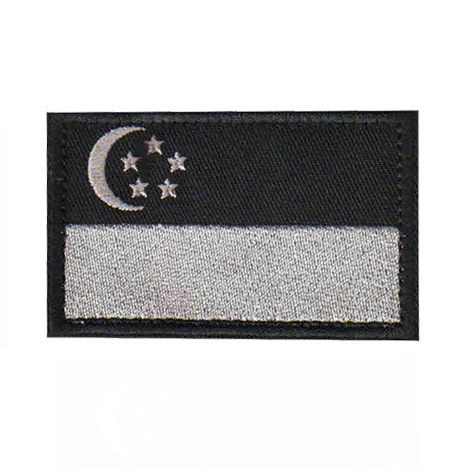 SINGAPORE SINGAPOREAN FLAG PATCHES COUNTRY PATCH BADGE IRON ON - Foto 4