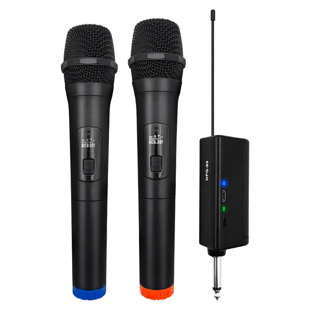 Wireless Microphone Uhf Wireless Mic Dual Handheld Mikrofon Karaoke for