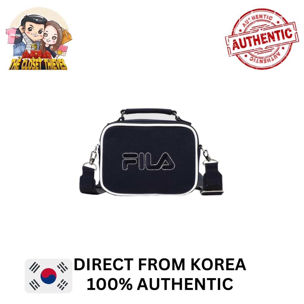 Fila Canvas Square Bag FS3BCD6230F Shopee Singapore