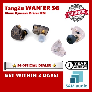 TANGZU WAN ER SG 10mm Dynamic Driver In-Ear Earphone Dual Cavity Monitor  IEMs Detachable 2Pin Earphones With Microphone Earbud