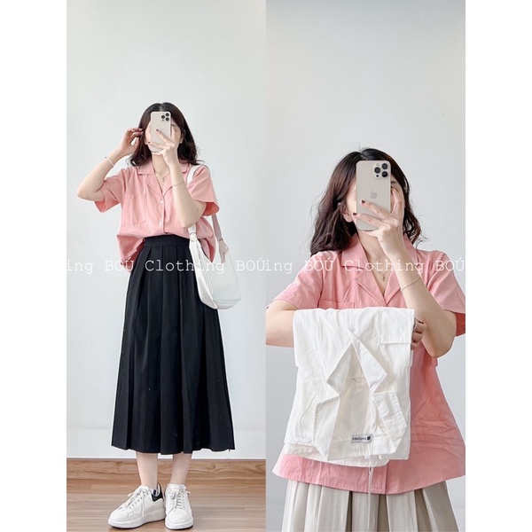 Young and dynamic vest collar shirt (HBoutique) for women (real photo ...