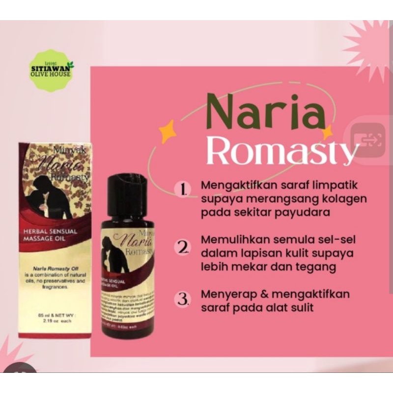 minyak naria romasry jrm by bonda rozita Ibrahim 100%original | Shopee ...