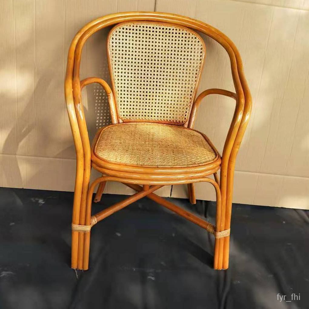 SG Local spot Rattan Chair Rattan Office Chair Leisure Chair Summer Breathable Rattan Chair