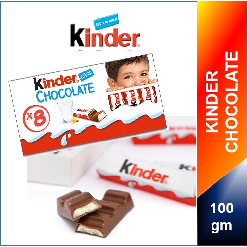 Chocolate Bars Kinder Chocolat X8