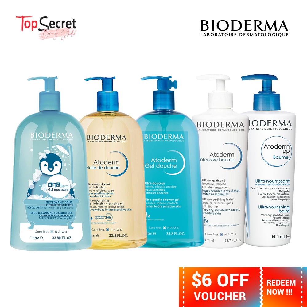 Body Care For Eczema Skin Bioderma Atoderm Shower Oil / Shower Gel / Intensive Baume, Gel