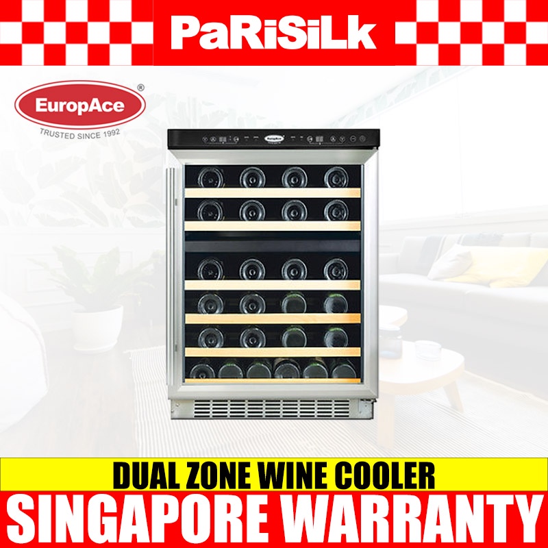 Europace EWC 6340S 34 Bottles Dual Zone Wine Cooler Shopee Singapore