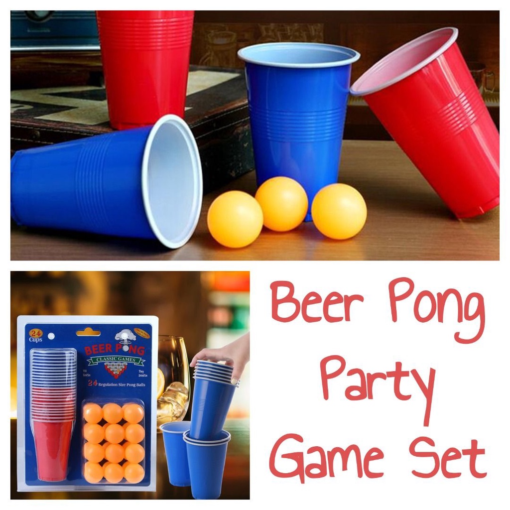 Beer Pong Party Game Set Shopee Singapore