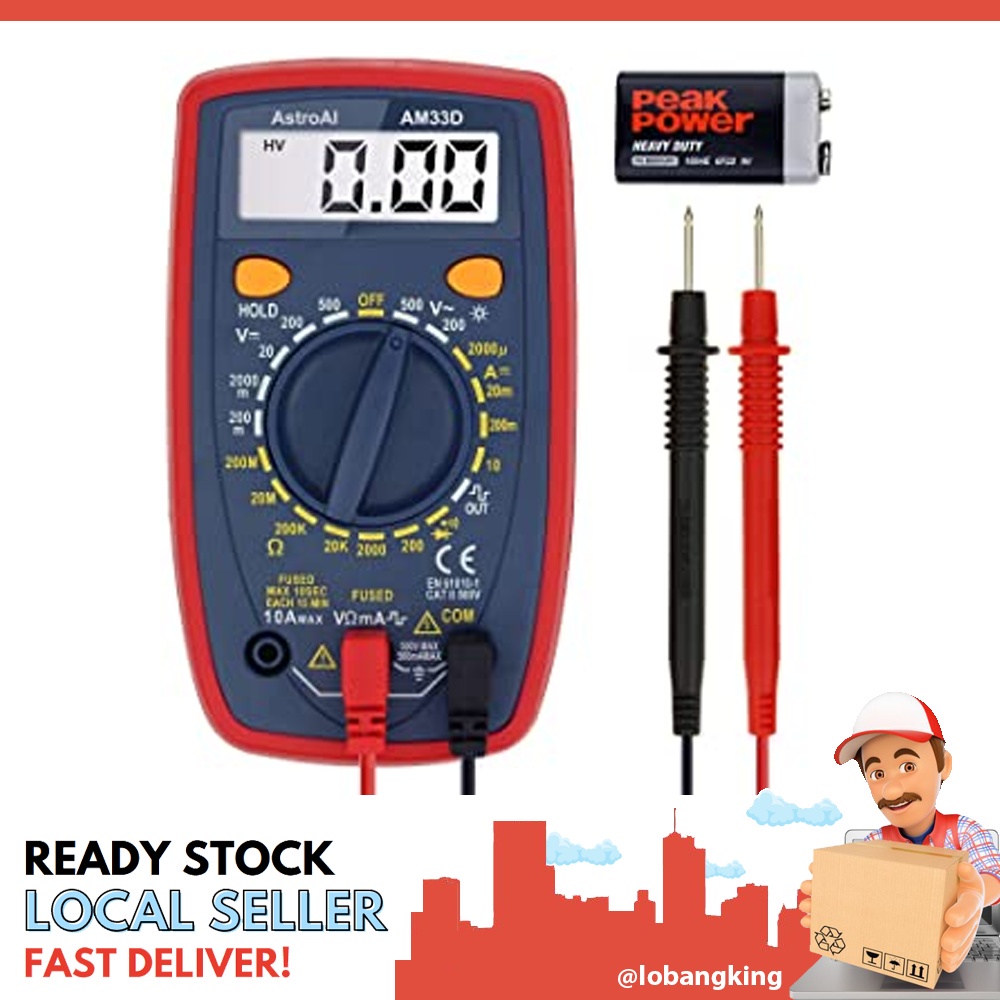 [instock] AstroAI Multimeter 2000 Counts Digital Multimeter with DC AC ...