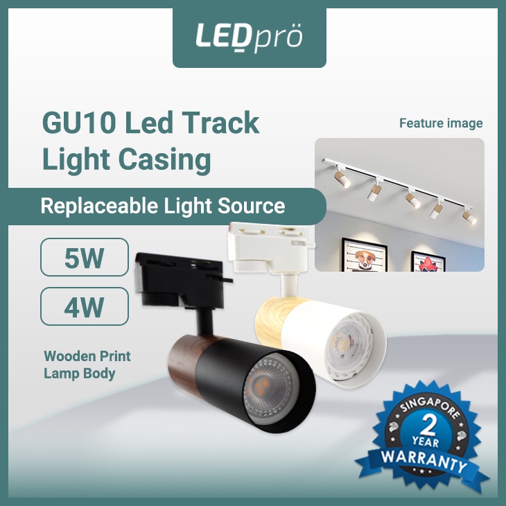 LED PRO LED LIGHT LED Wood Track Light Tritone 5W 4W GU10 Bulb