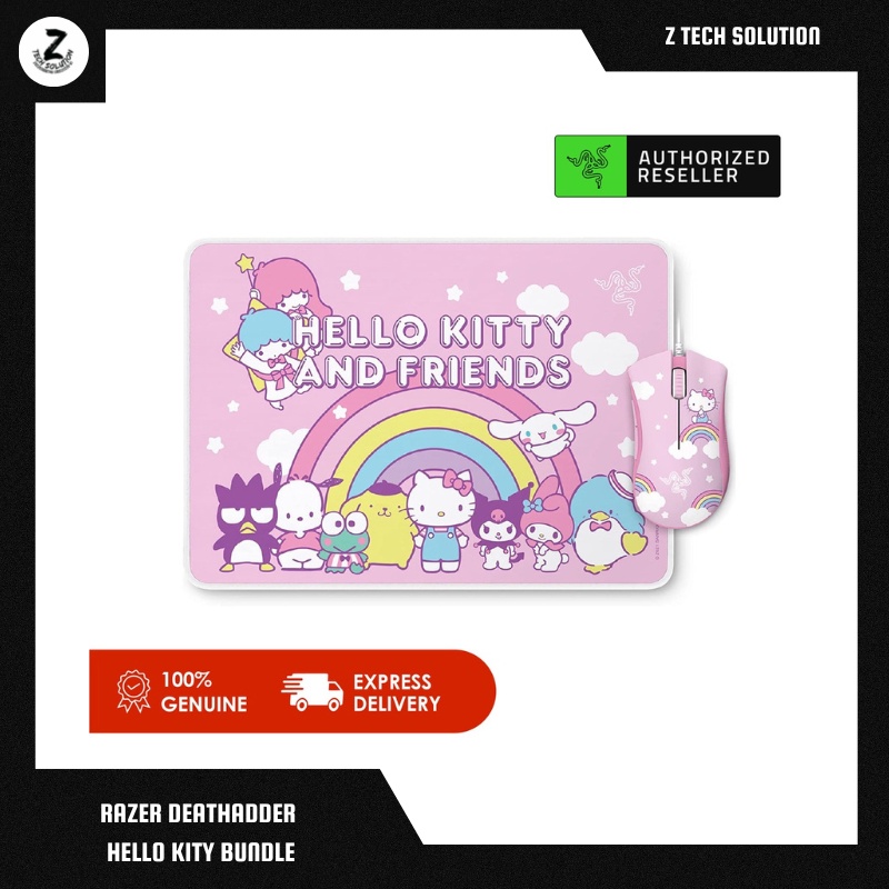 Razer Deathadder Essential Gaming Mouse & Goliathus Speed Hello Kitty ...