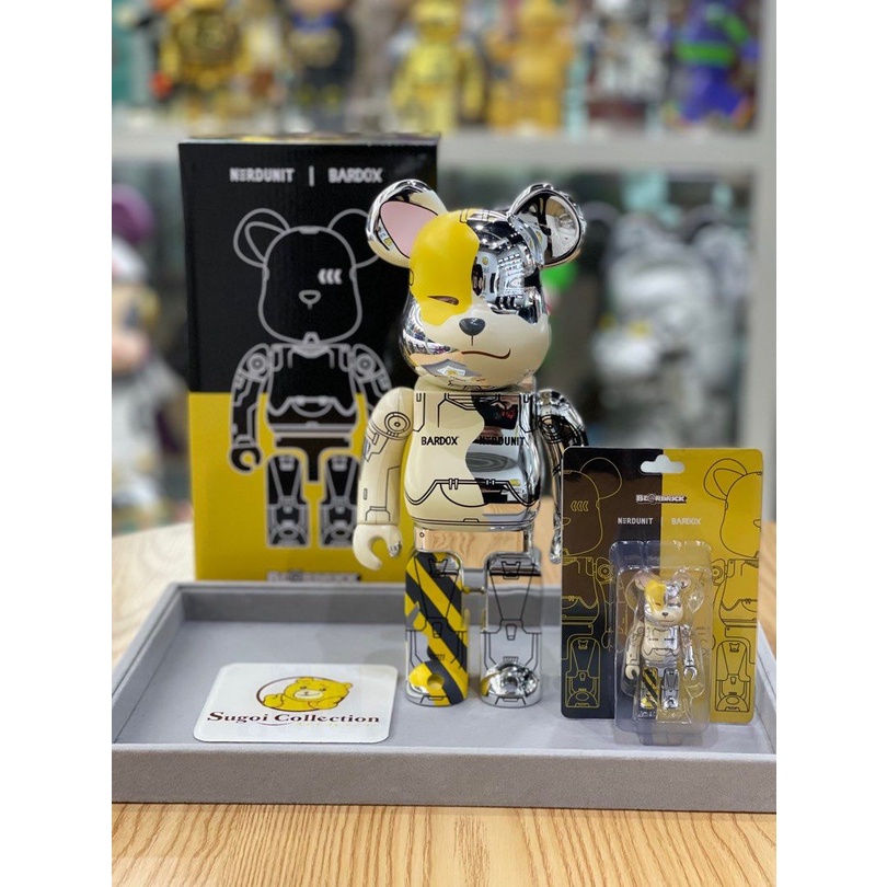 🇸🇬Sale] BE@RBRICK x Nerdunit x Bardox 100%+400% bearbrick corgi