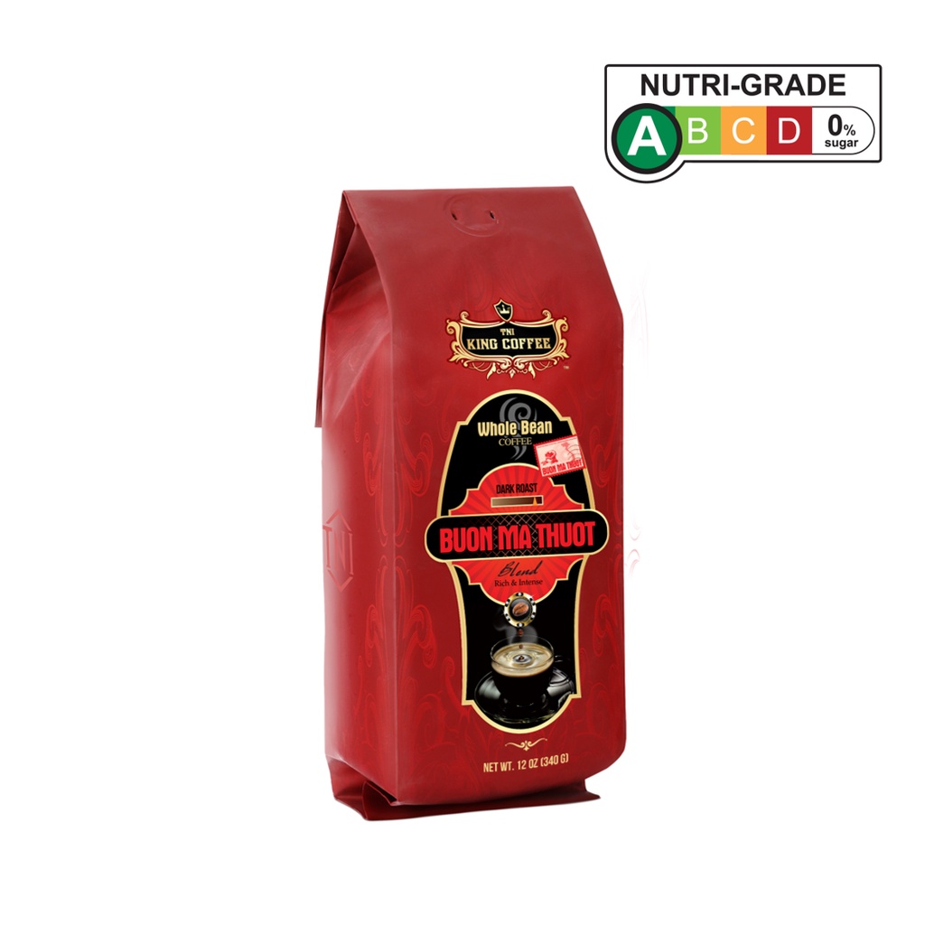 KING COFFEE Whole Bean Buon Ma Thuot 340g Vietnamese Coffee (Expire