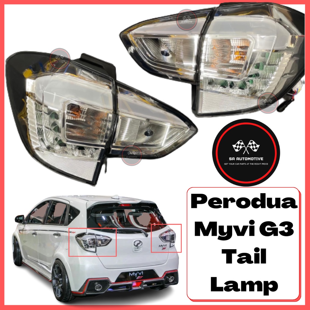 Perodua Myvi 2018 2019 2020 2021 2022 GT Light Bar Tail Lamp Tail Light ...