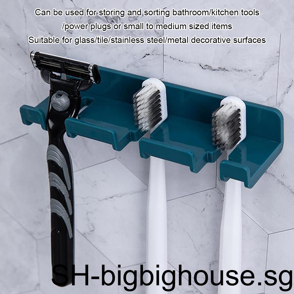 Wallmounted Hook Tooth Brush Holder Door Bag Hooks Storage Organizer