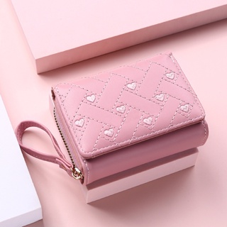 Women Wallet Short Fashion Coin Purse PU Leather Card Holder Small Wallets  Ladies Money Bags Female Hasp Mini Clutch Bag