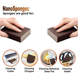 6 Pcs Nano Sponge Magic Eraser for Removing Rust Cleaning Cotton Emery ...