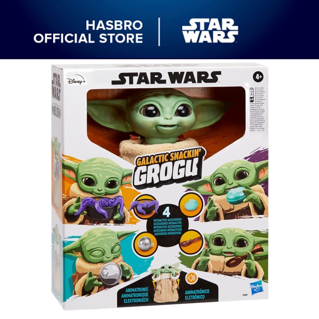 Star Wars Galactic Snackin' Grogu 9.25-Inch-Tall Animatronic Toy