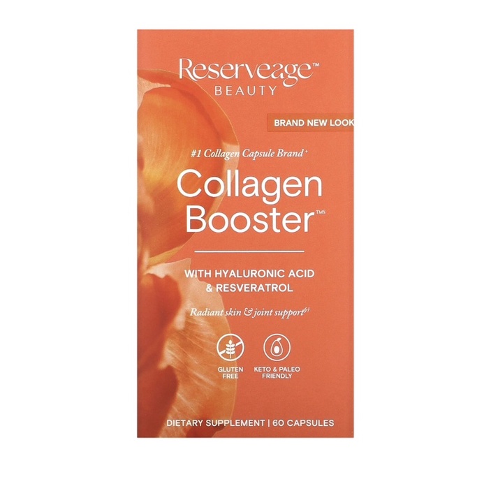 Reserveage Collagen Booster with Hyaluronic Acid and Resveratrol 60