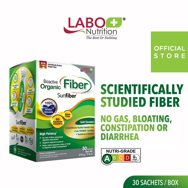 LABO Nutrition Bioactive Organic Fiber Bloatfree Sunfiber Digestion