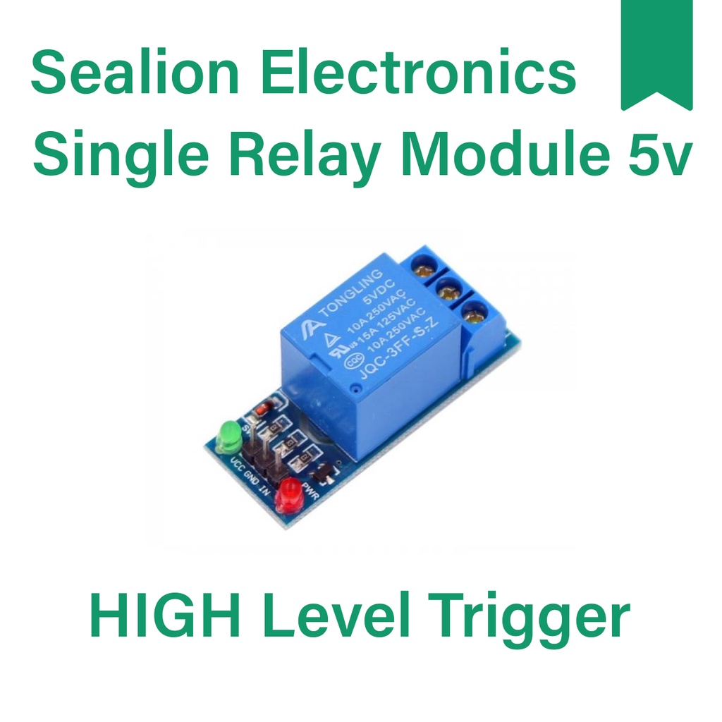 Single 1 Channel Arduino Relay Module 5V High Level Trigger with LED ...