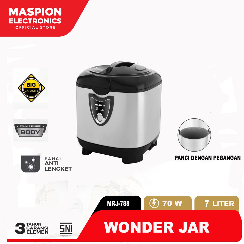 Maspion Rice Warmer Pengahangat Nasi 7 Liter MRJ-788 - Gambar 2