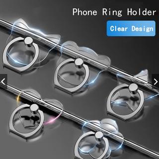 Transparent Crystal Ring Bracket Metal Ring Lazy Bracket Acrylic PC Transparent Mobile Phone Ring Buckle