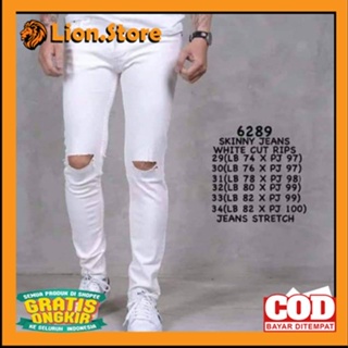 men ripped white slim fit jeans - Prices and Deals - Mar 2024