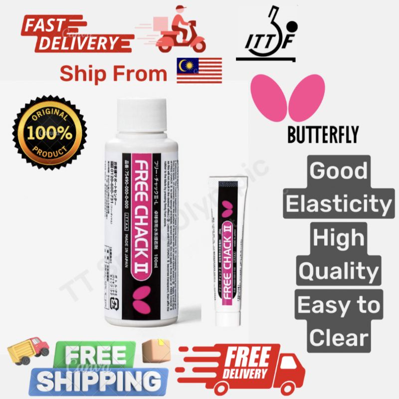 Butterfly Glue Table Tennis Free Chack II High Quality WaterBased Glue