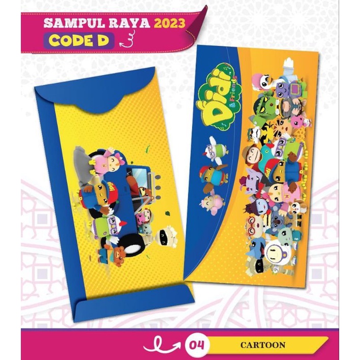 Sampul Duit Raya VIRAL 2023 Money Packet Angpow BRANDED CARTOON