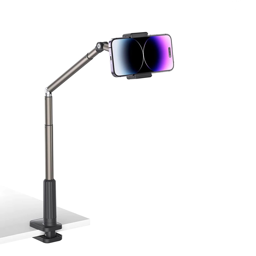 JSAUX Mobile Phone Tablet Holder 360° Lazy Bracket Flexible Long Arm Mount Clamp