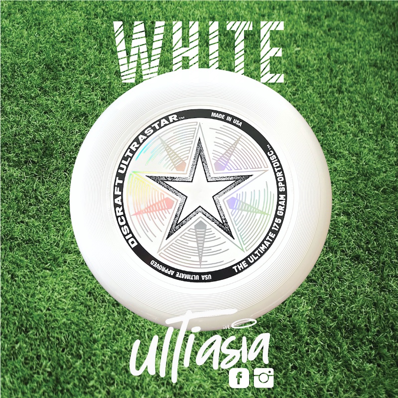 Discraft UltraStar 175g White Ultimate Frisbee USA