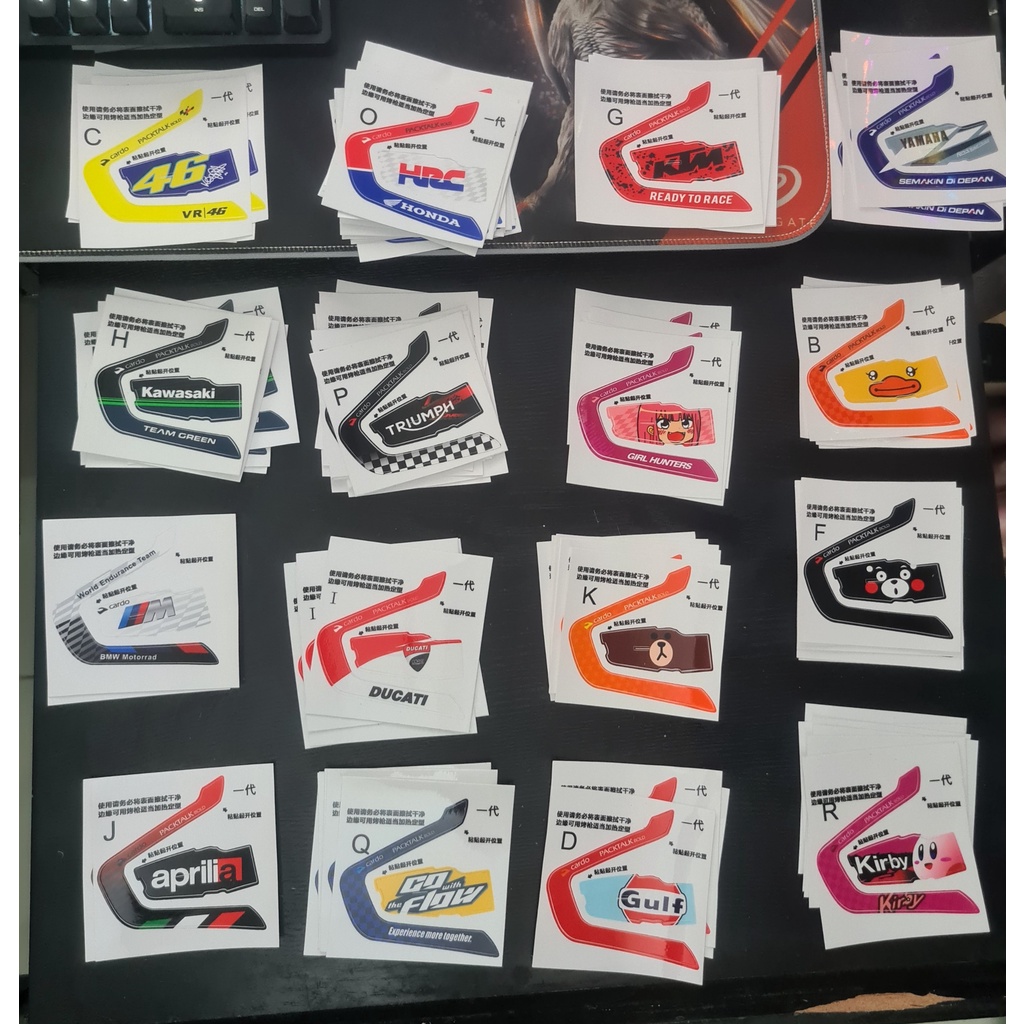 Decal Skin Cardo Packtalk Bold / Black Cardo Sticker | Shopee Singapore
