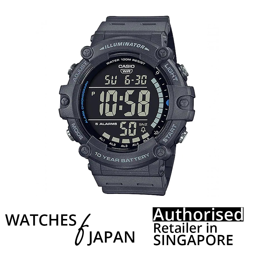 Watches Of Japan Casio AE 1500WH 8BV Resin Band Watch Shopee Singapore