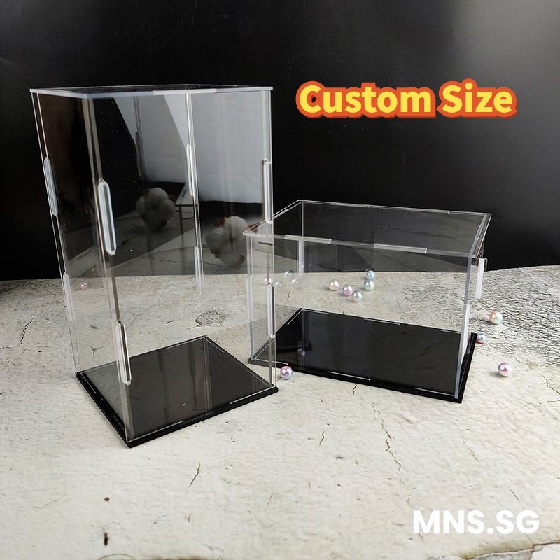 MNS Multi-sized Acrylic Display Box Lego Minifigure Display Case Rack ...