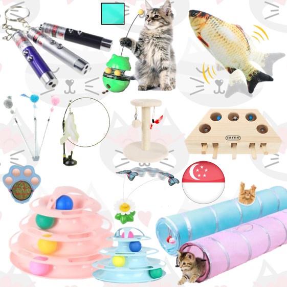 Cat Toys Pets Toy Cats Toy Catnip Ball Tunnel Multi Tier UFO Disc Toy ...