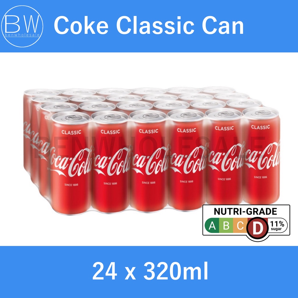 Coke Classic Can (24 x 330ml) Coca Cola Shopee Singapore