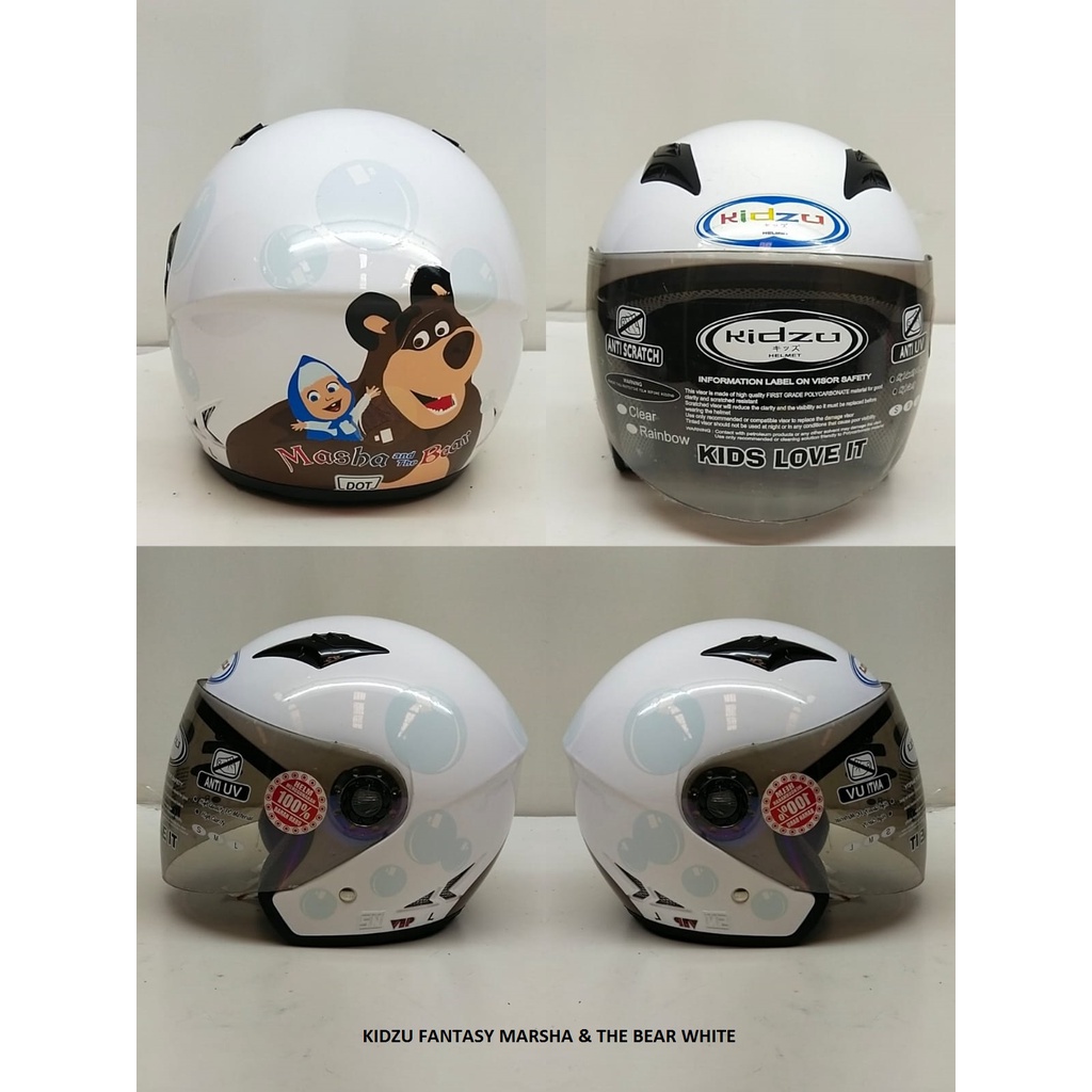 Helm Half face anak Kidzu Fantasy Full motif character kartun(SNI)(4-10 tahun)