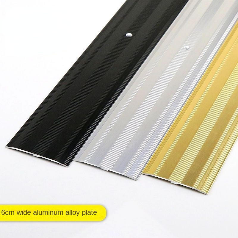 6cm Widened Flat Aluminum Alloy Wood Floor Threshold Joint Layering