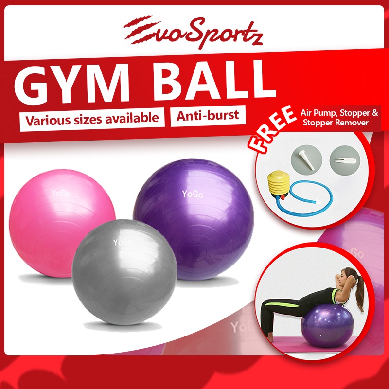 Exercise ball with straps hot sale