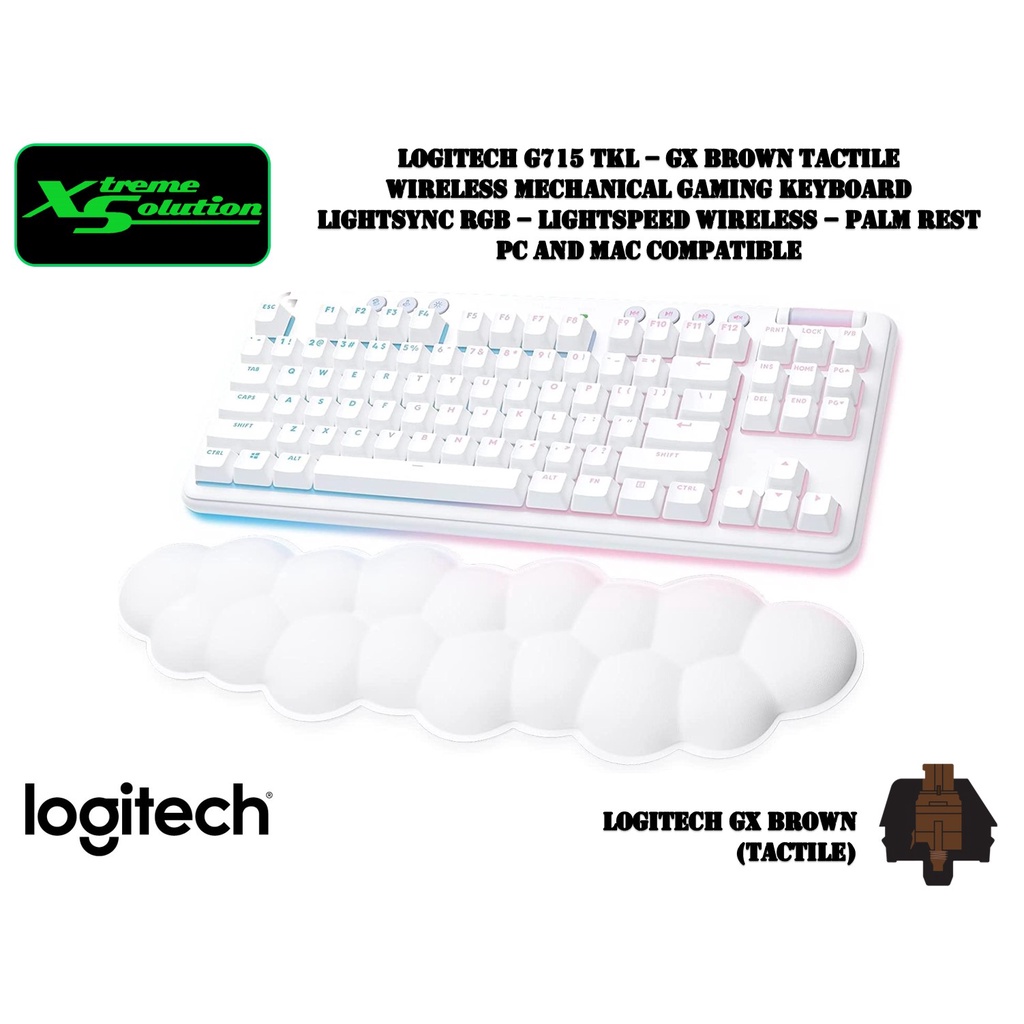 Logitech G715 TKL - Wireless Mechanical Gaming Keyboard | Lightsync RGB |  Palm Rest Included | Shopee Singapore