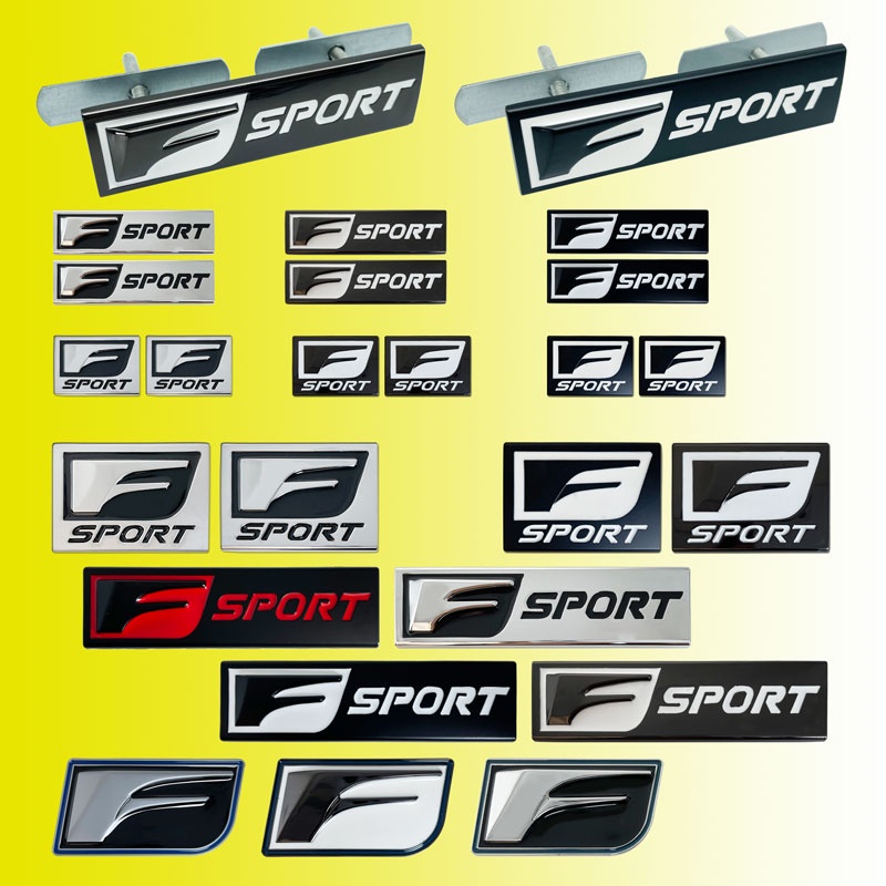 3D Metal F Sport Badge Emblem Decals Car Stickers for Lexus IS200T