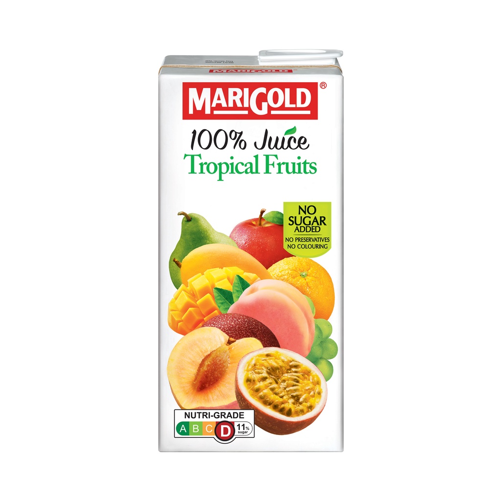 Marigold 100 percent Juice Tropical Fruits 1L (Halal) Shopee Singapore