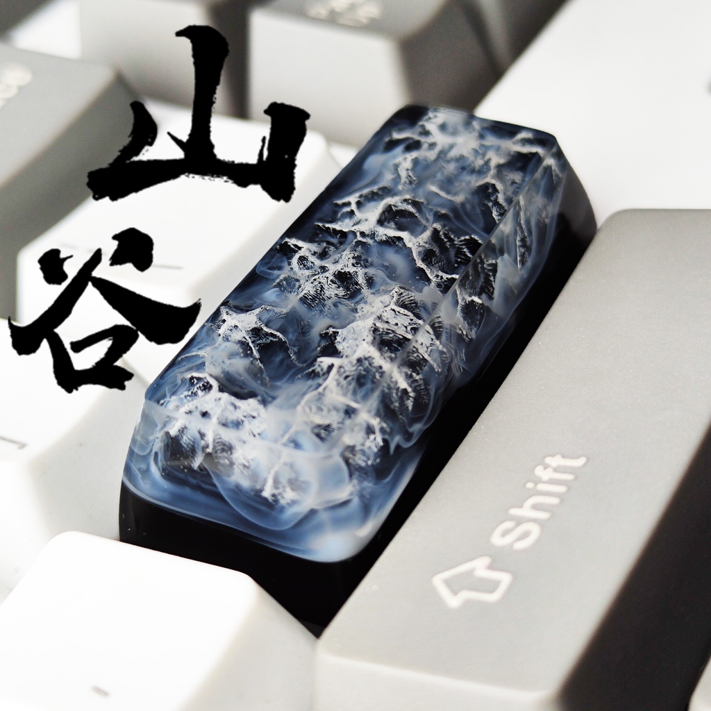 2.25u keycaps Mechanical Keyboard Keycap Valley Resin Keycap Glue Drip