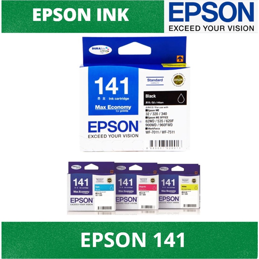 Epson 141Original Ink Cartridge Black Cyan Magenta Yellow for ME320/340 ...