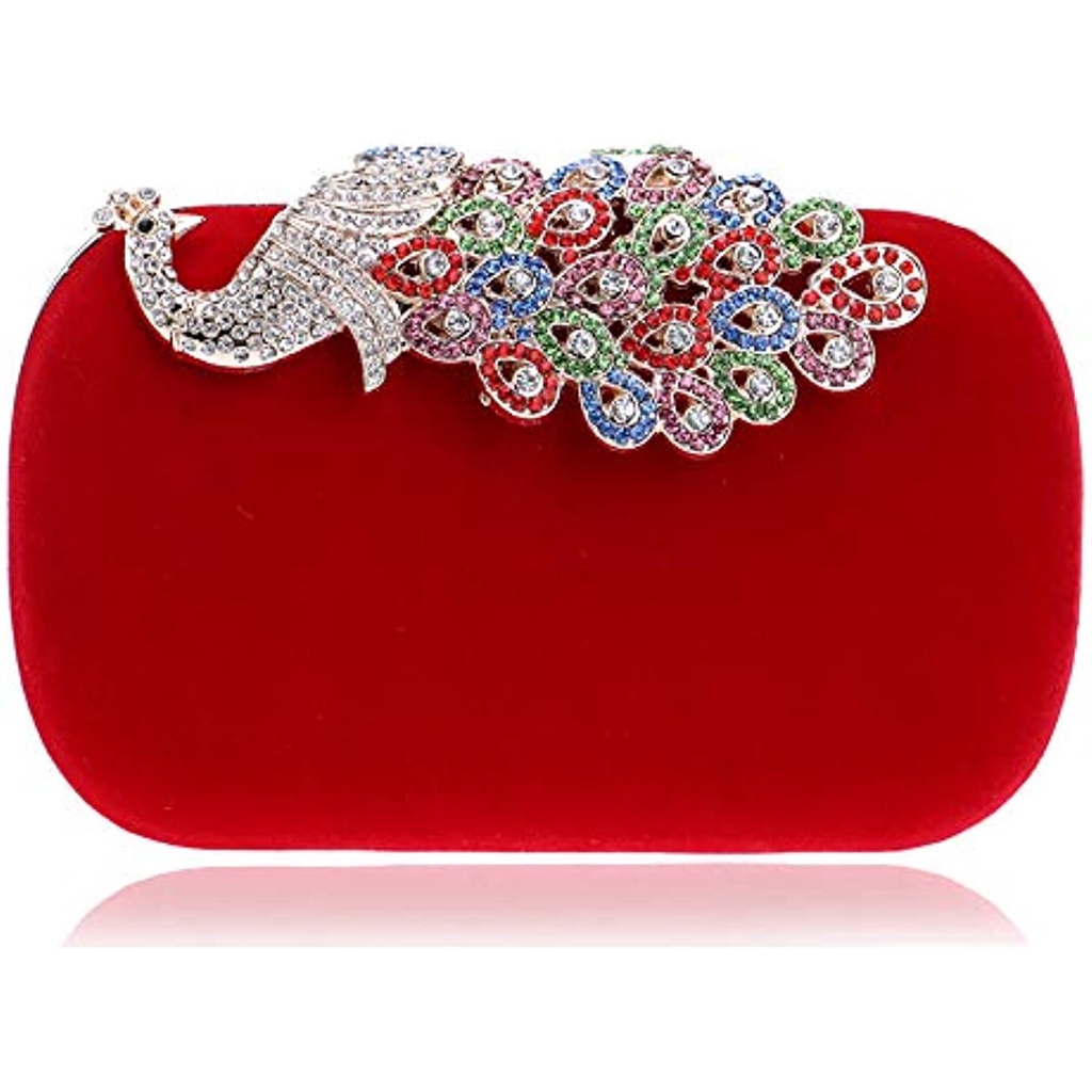 Red deals evening handbags