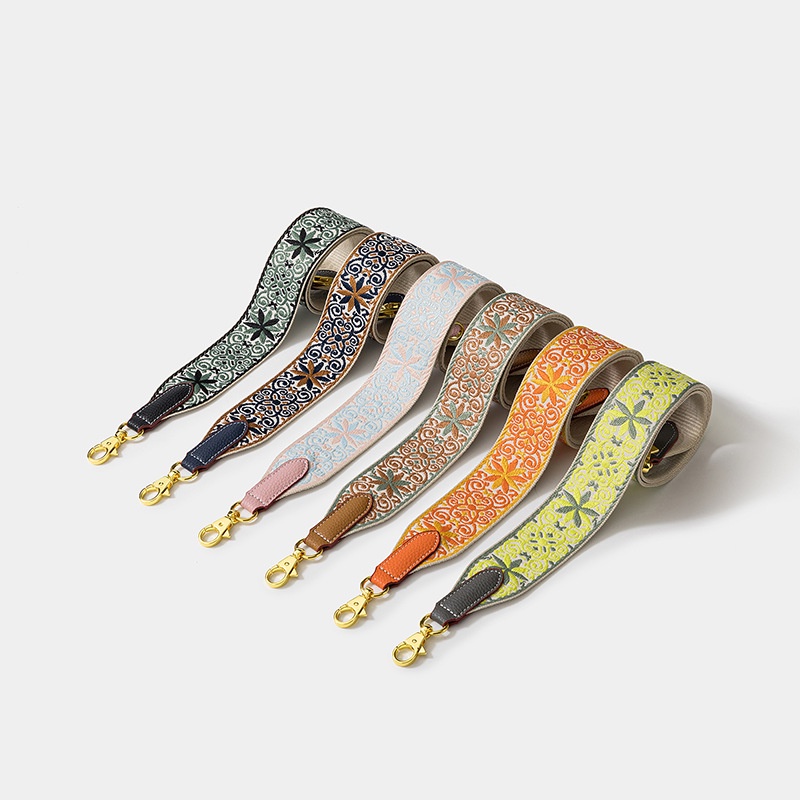 Strap 5cm flower pattern webbing Personalized characteristic woven