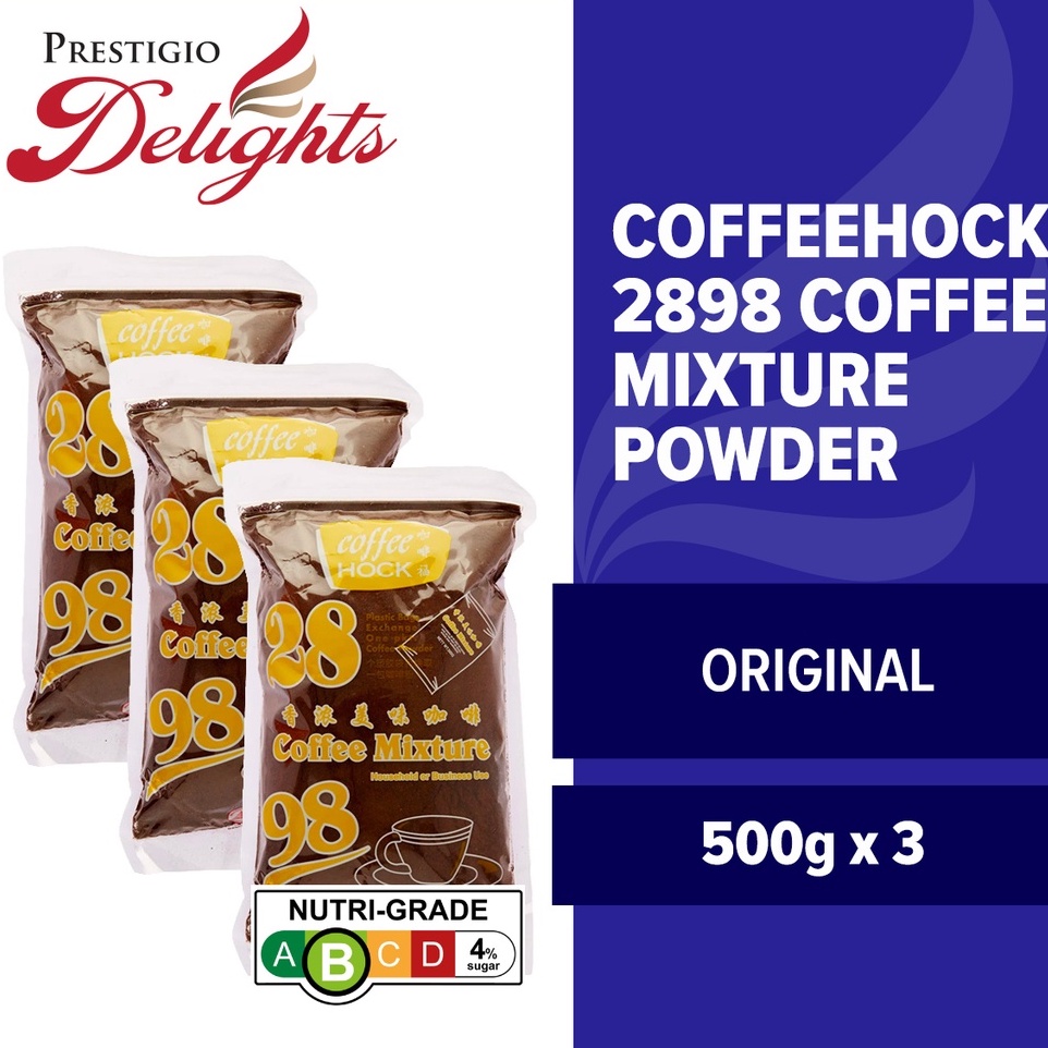 Coffeehock 2898 Coffee Mixture Powder 500g Bundle of 3 | Shopee Singapore