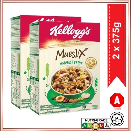 KELLOGG'S MUESLIX HARVEST FRUIT 375G X 2 PACKS Shopee Singapore